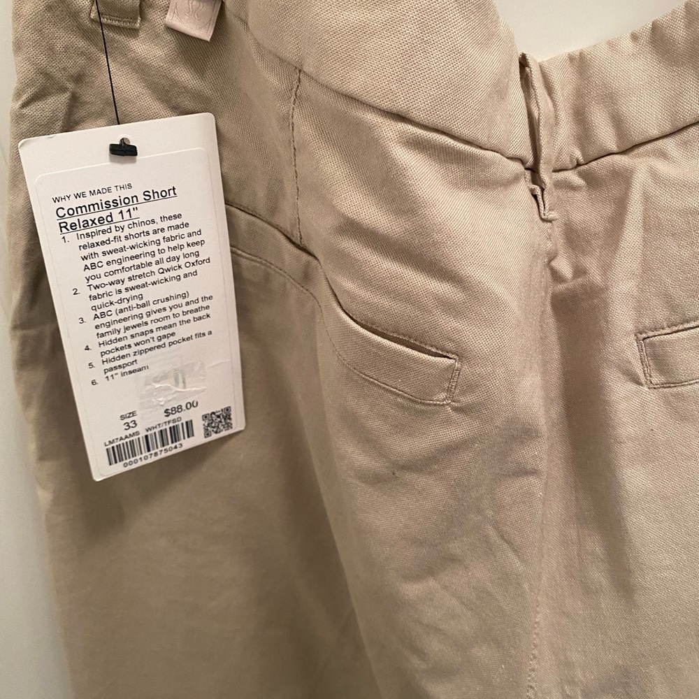 NWT Lululemon Commission short.